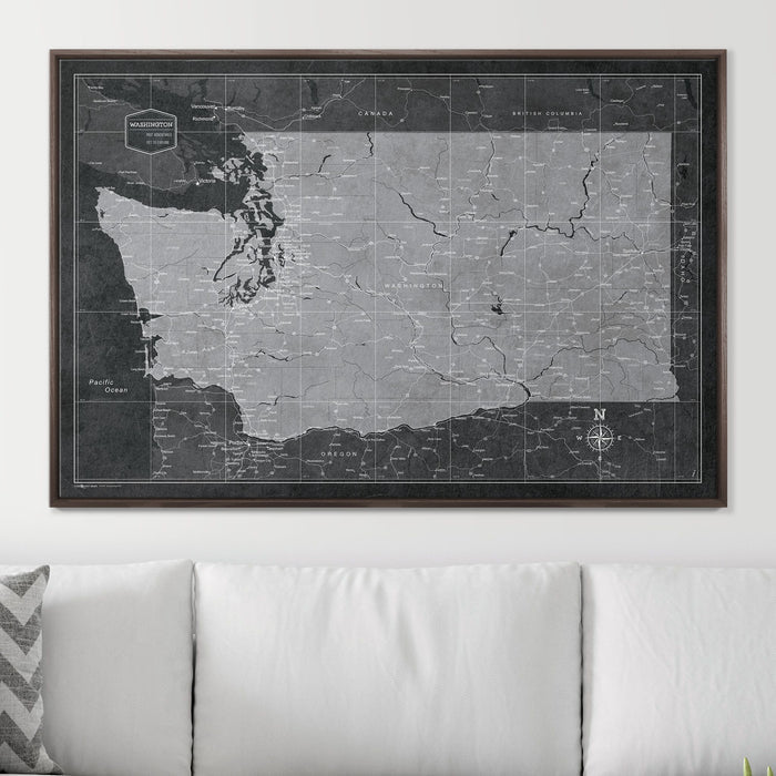 48" x 32" / Standard / Dark Walnut