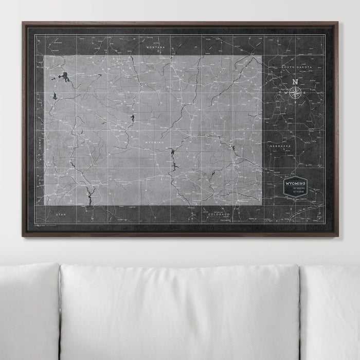 36" x 24" / Standard / Dark Walnut