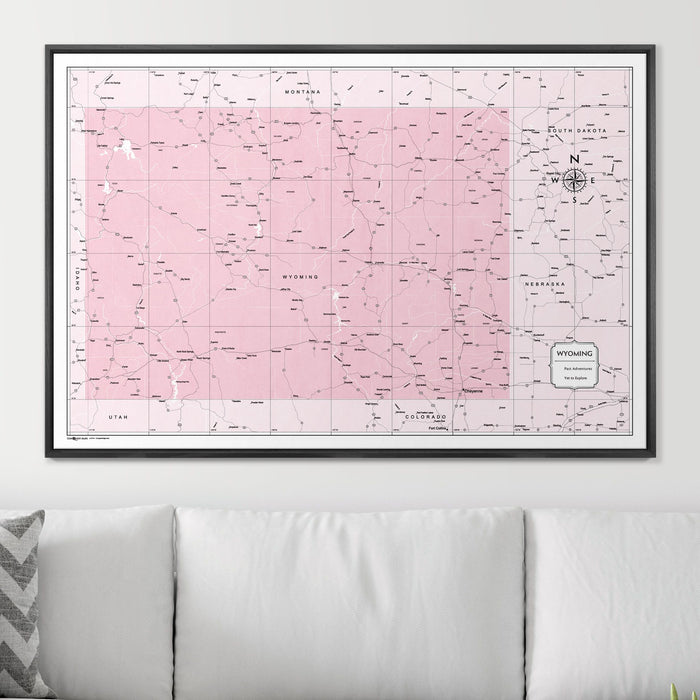 48" x 32" / Standard / Wood Grain Black