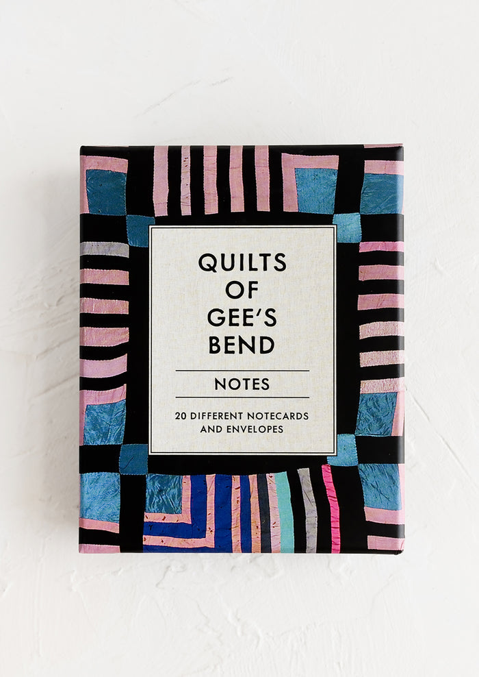 A boxed card set.