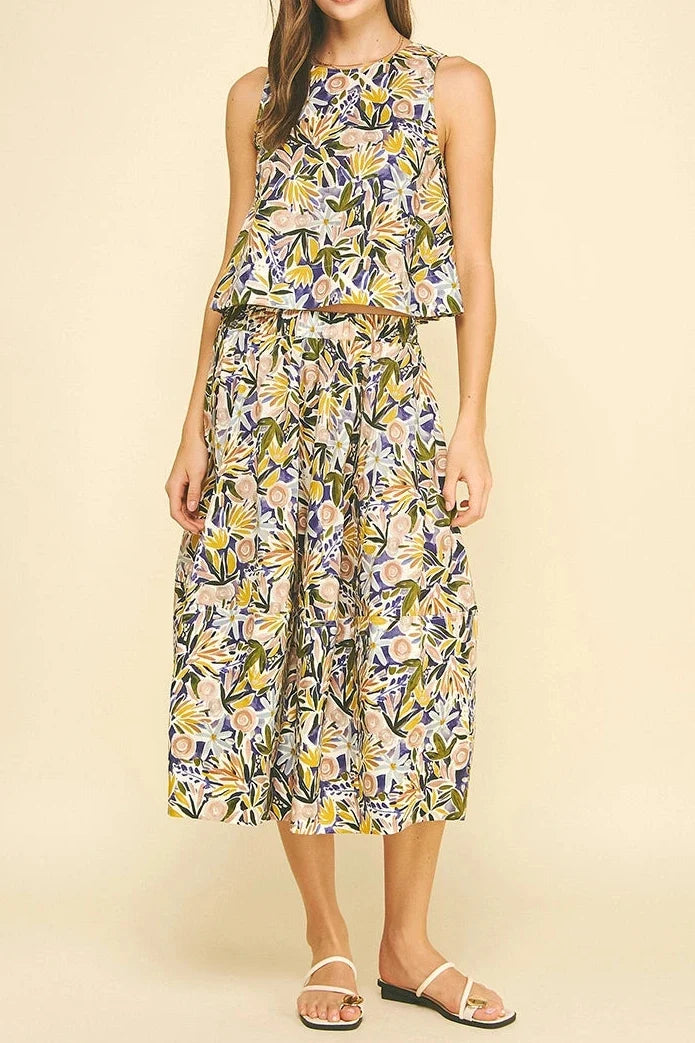 Quinn Sleeveless Floral Top