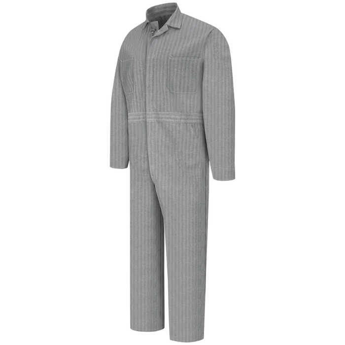 Red Kap Button-Front 100% Cotton Coveralls