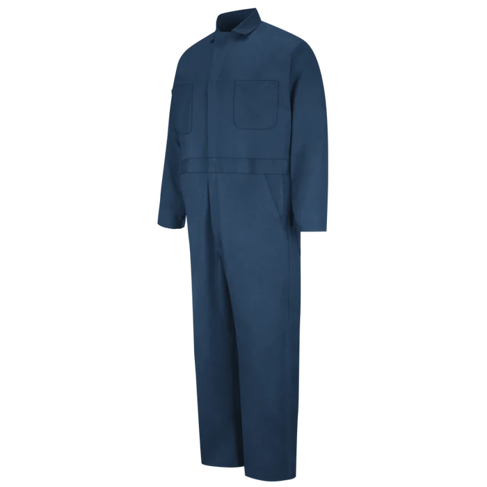 Red Kap Button-Front 100% Cotton Coveralls