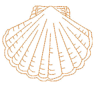 Redwork Snails Seashells and Starfish [4x4] 11501 Machine Embroidery Designs
