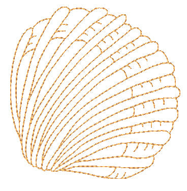 Redwork Snails Seashells and Starfish [4x4] 11501 Machine Embroidery Designs