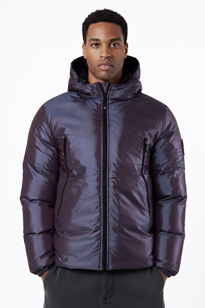 Reflective Iridescent Padded Jacket