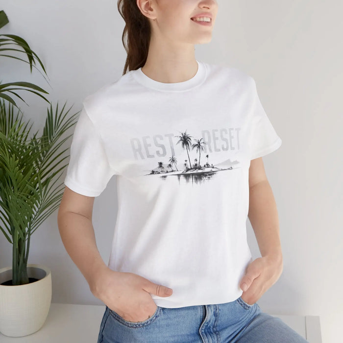 Rest & Reset Island T-Shirt Printify