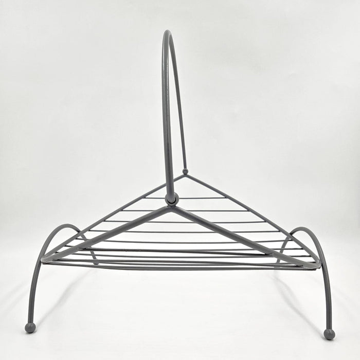 Repair/Paint Magazine Rack Refurbished Brass & Enamel Large Log/Blanket/Magazine Holder Rack 1950/60s