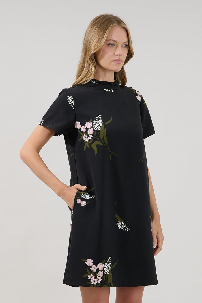 Rickie Shift Mini Dress Floral