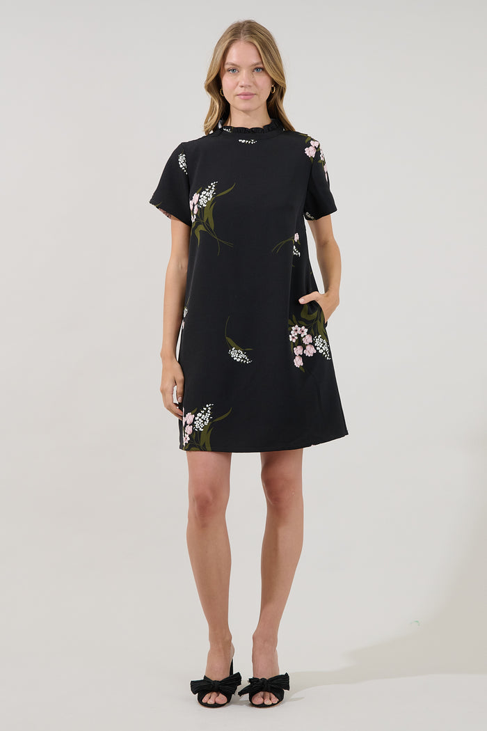 Rickie Shift Mini Dress Floral