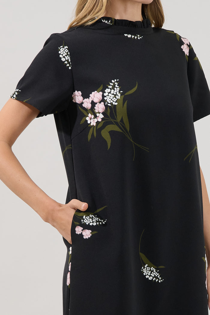 Rickie Shift Mini Dress Floral