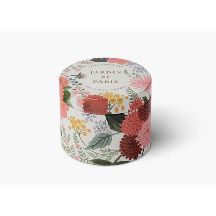 Rifle Paper Co. 3oz. Tin Candle -  Jardin de Paris