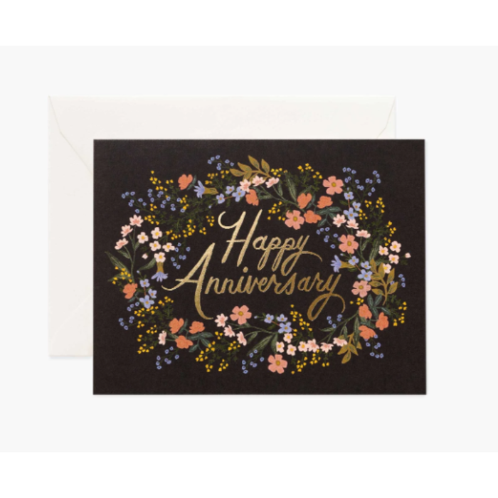 Rifle Paper Co. Love/Anniversary Card - Anniversary Wreath