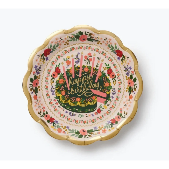 Rifle Paper Co. Small Plates - Floral Cake