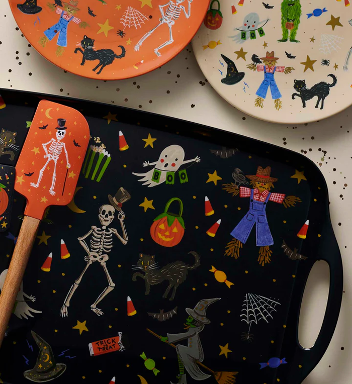 Rifle Paper Melamine Serving Platter - Halloween Parade
