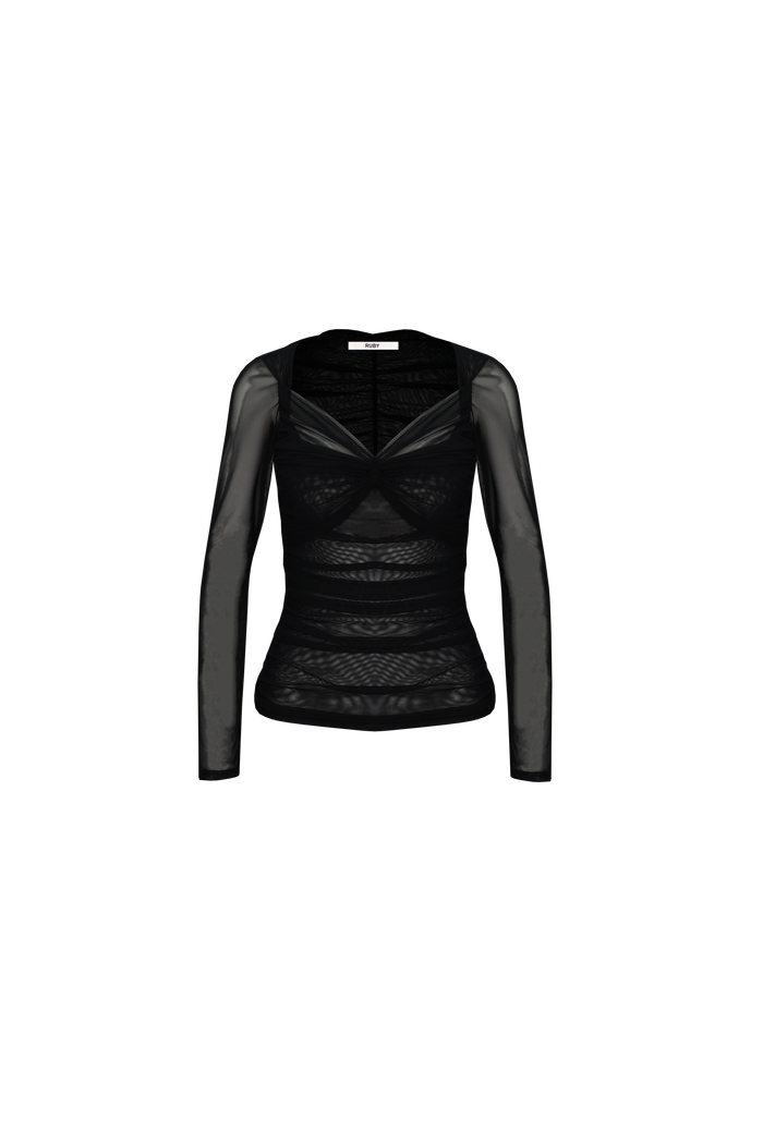 RIO MESH LONG SLEEVE BLACK