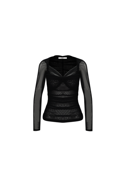 RIO MESH LONG SLEEVE BLACK
