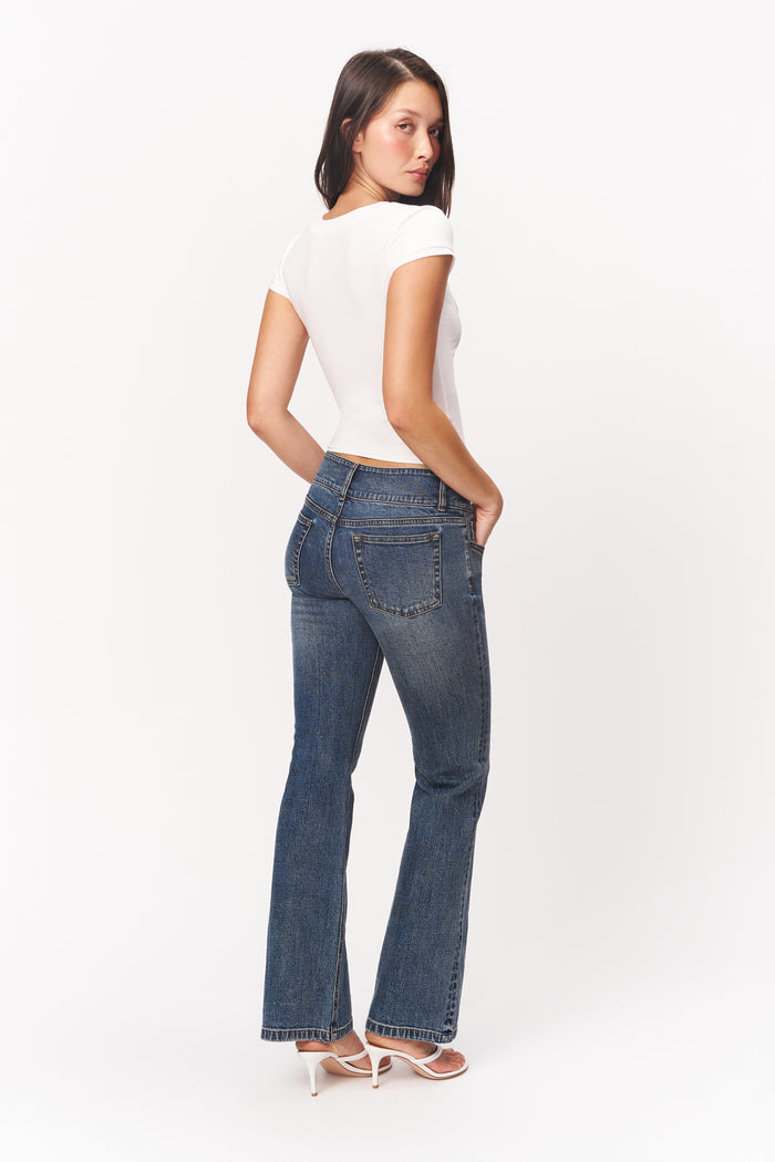 Rita V Neck Top in Ivory