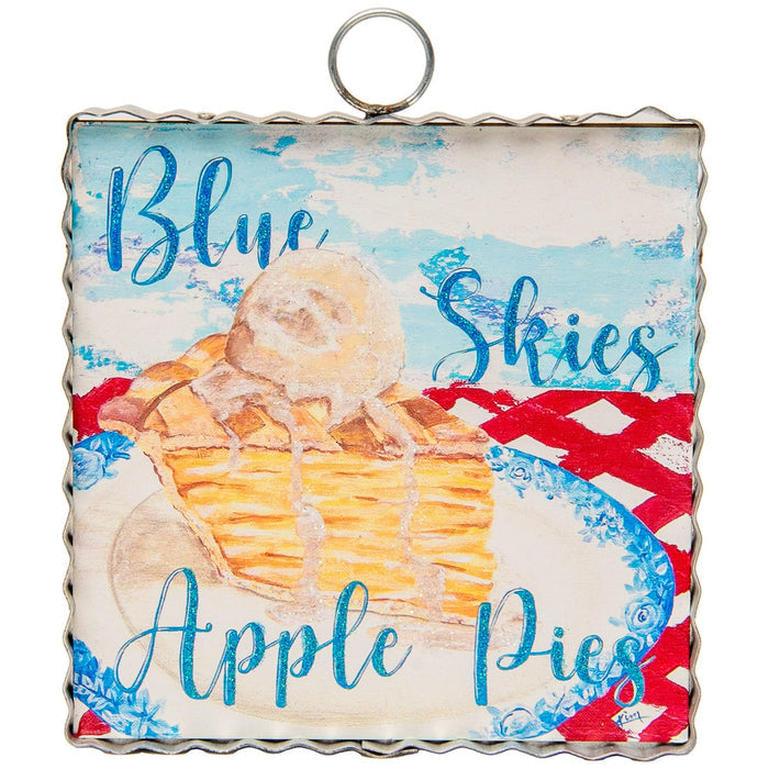 Round Top Print Mini Blue Skies Apple Pie's