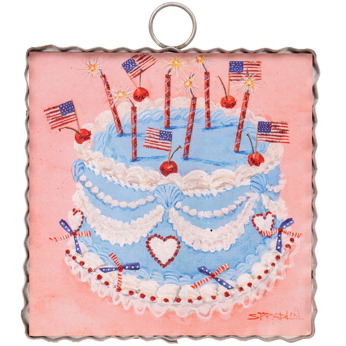 Round Top Print Mini Celebration Cake