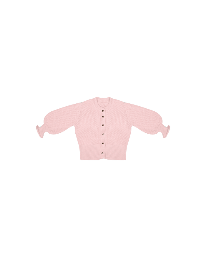 RUBÉBÉ MATILDA COTTON CARDIGAN SOFT PINK