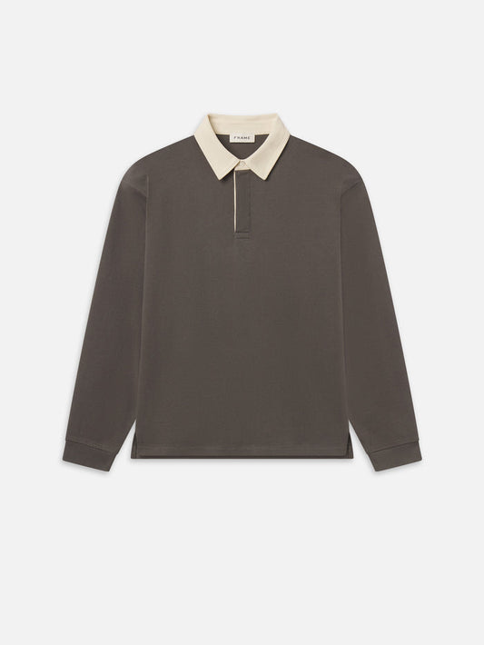 Rugby Polo Shirt -- Grey