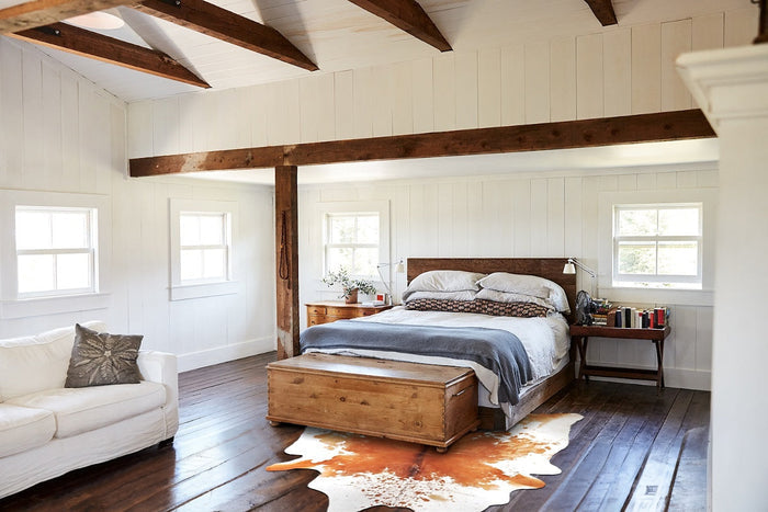 Salt and Pepper Brown Cowhide Rug #B2852