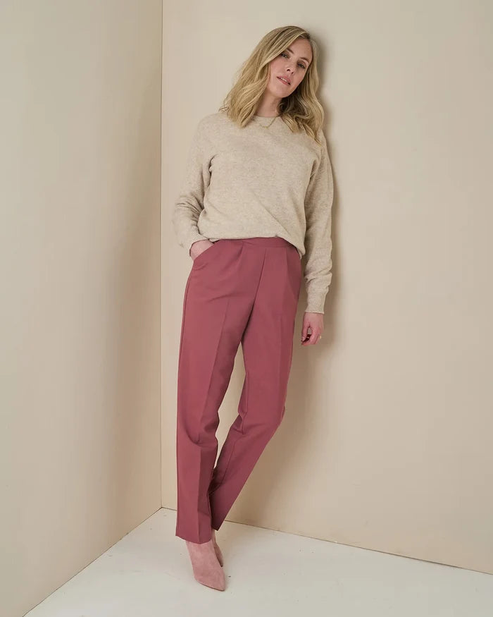 Sandown Pull On Trousers - Rosewood