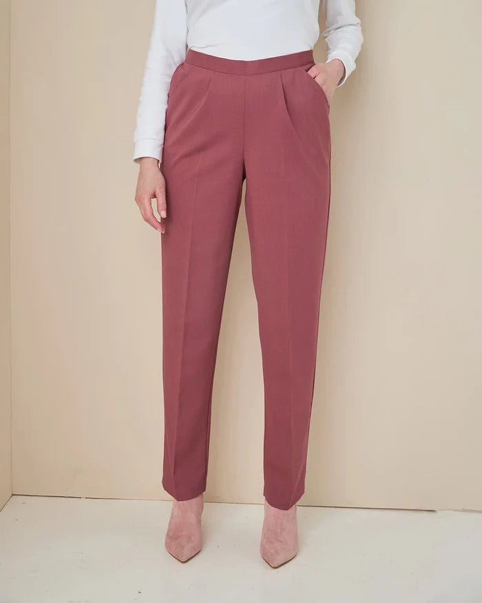 Sandown Pull On Trousers - Rosewood