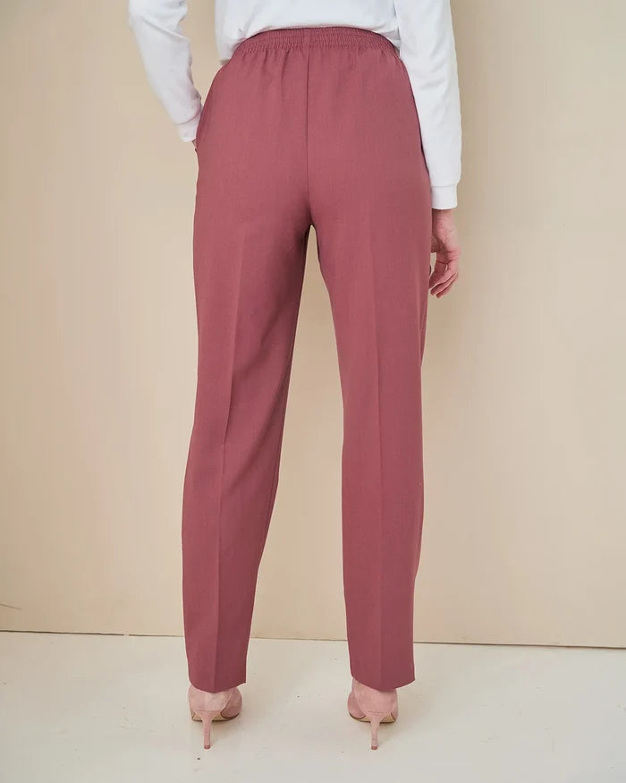 Sandown Pull On Trousers - Rosewood