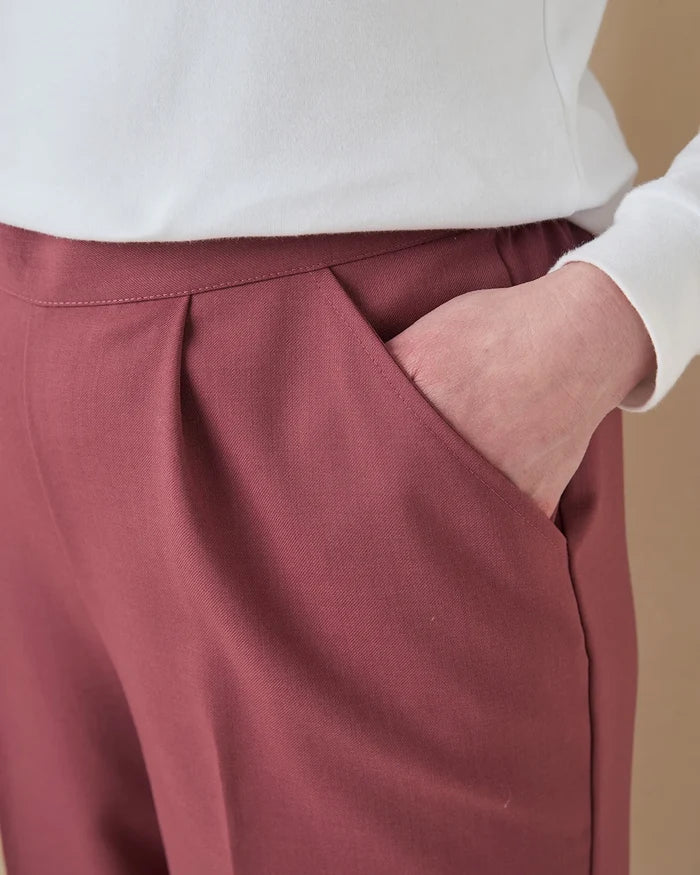 Sandown Pull On Trousers - Rosewood