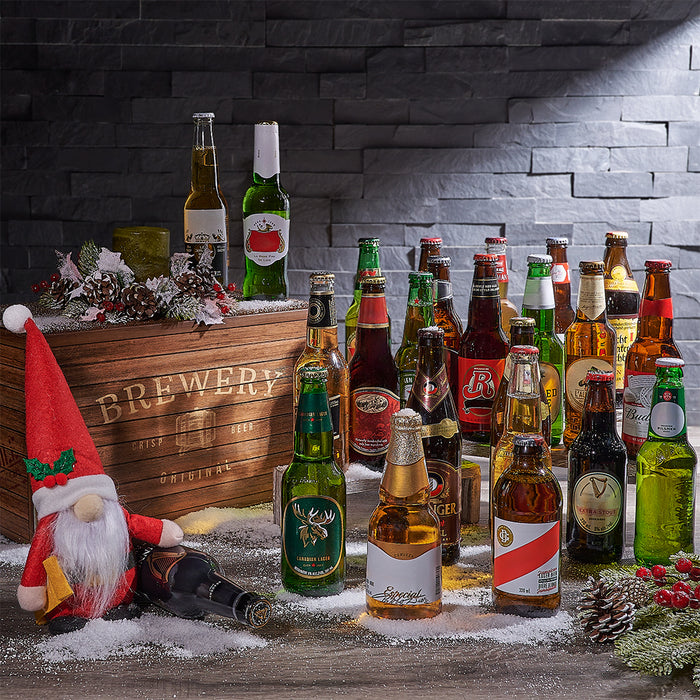 Santa's Holiday Beer Gift Box, christmas gift, christmas, beer gift, beer, holiday gift, holiday, USA delivery