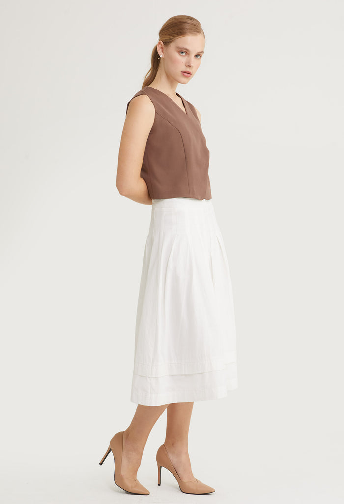 Sculpted Charm Sleeveless Top