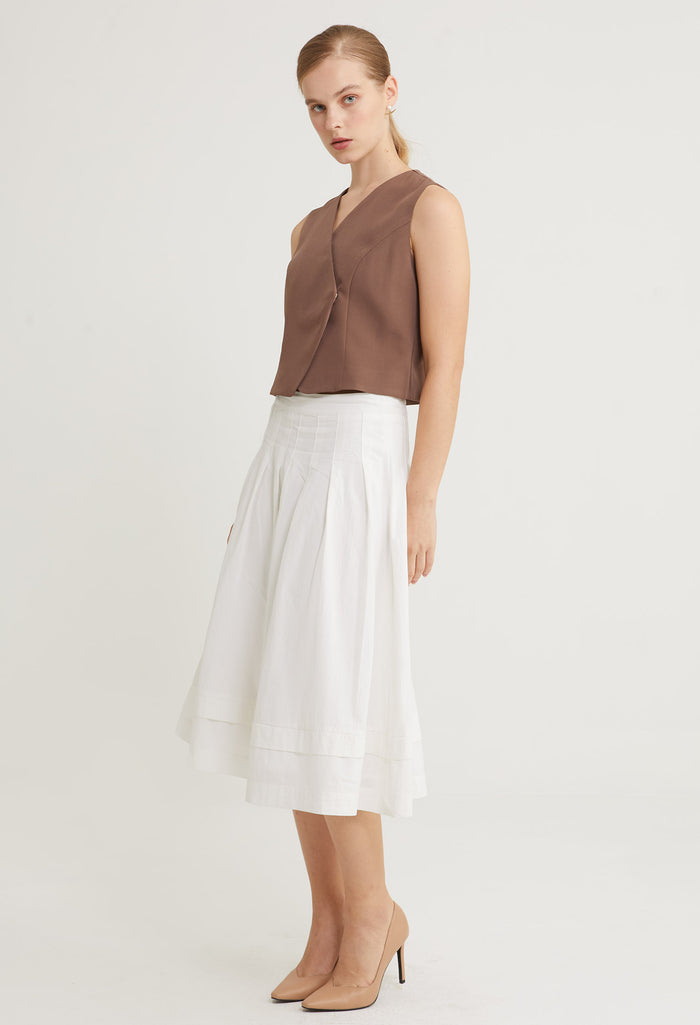Sculpted Charm Sleeveless Top