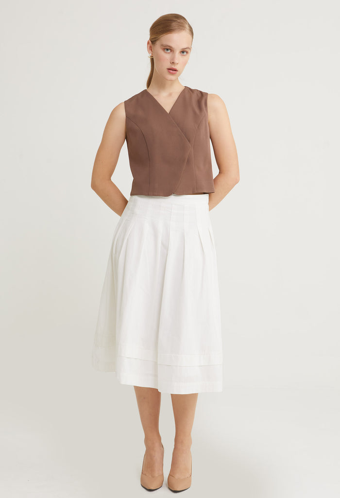 Sculpted Charm Sleeveless Top