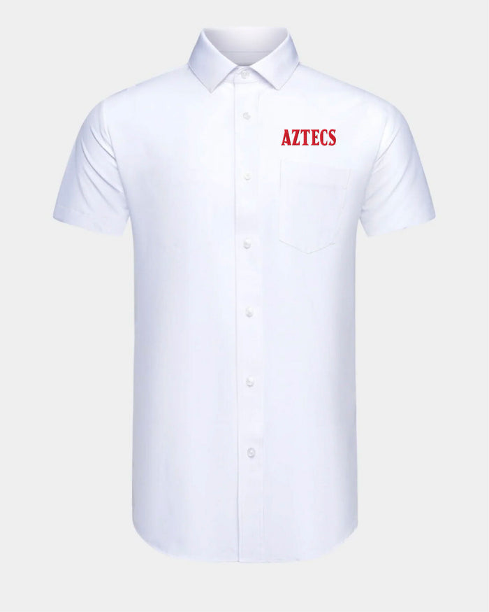 SDSU Phenom Classic White Short Sleeve Dress Shirt