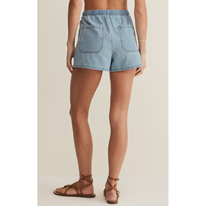 Seaway Denim Shorts – Coastal Water Soft Wash  (Pairs with Everyday Top)