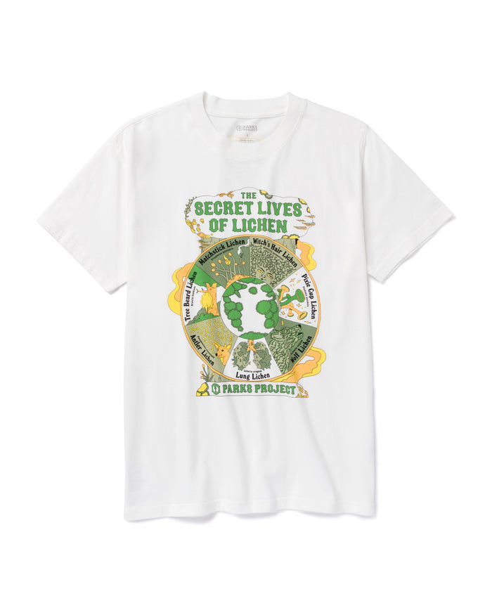 Shop Secret Lives Of Lichen Tee Inspired by Lichen in our Parks | marshmallow