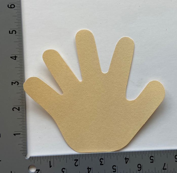 Hand Single Color Creative Cut-Outs- 3” - Creative Shapes Etc.
