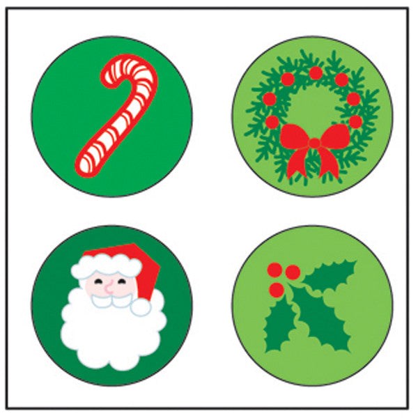 Colorful Holly Daze stickers for crafts and rewards