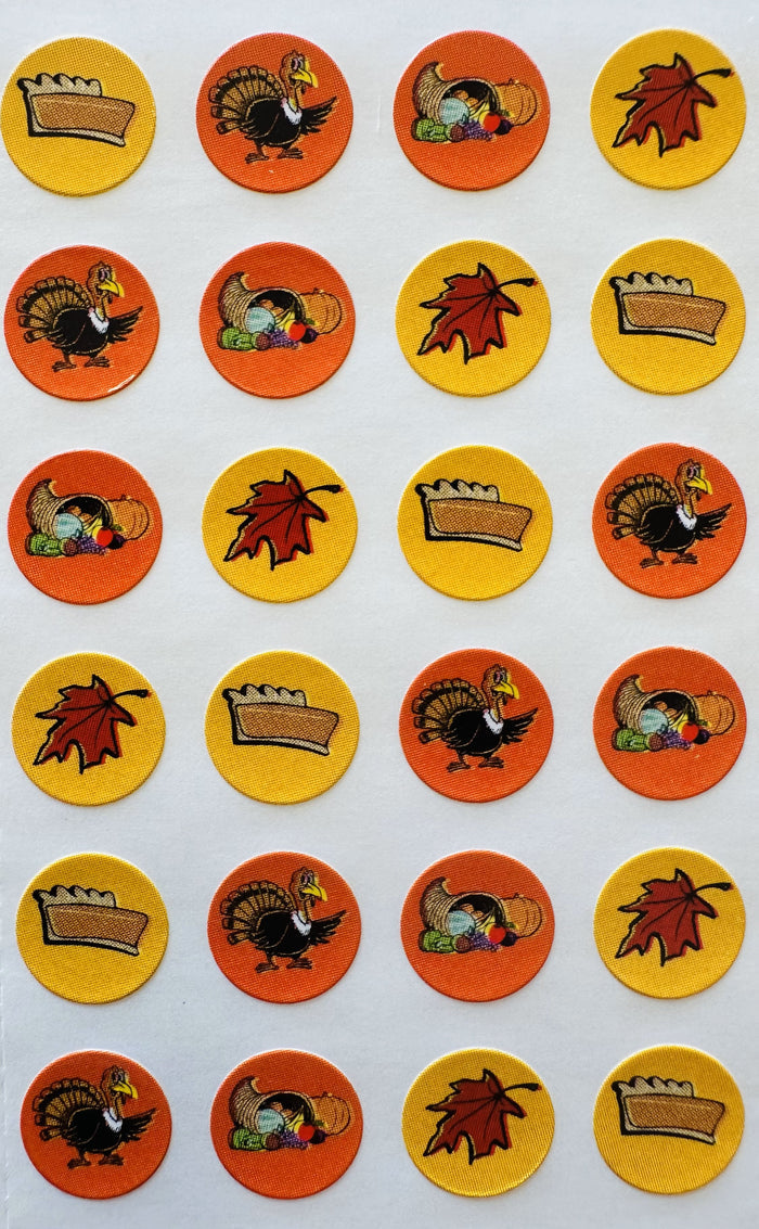 Acid-free fall-themed stickers for goal tracking