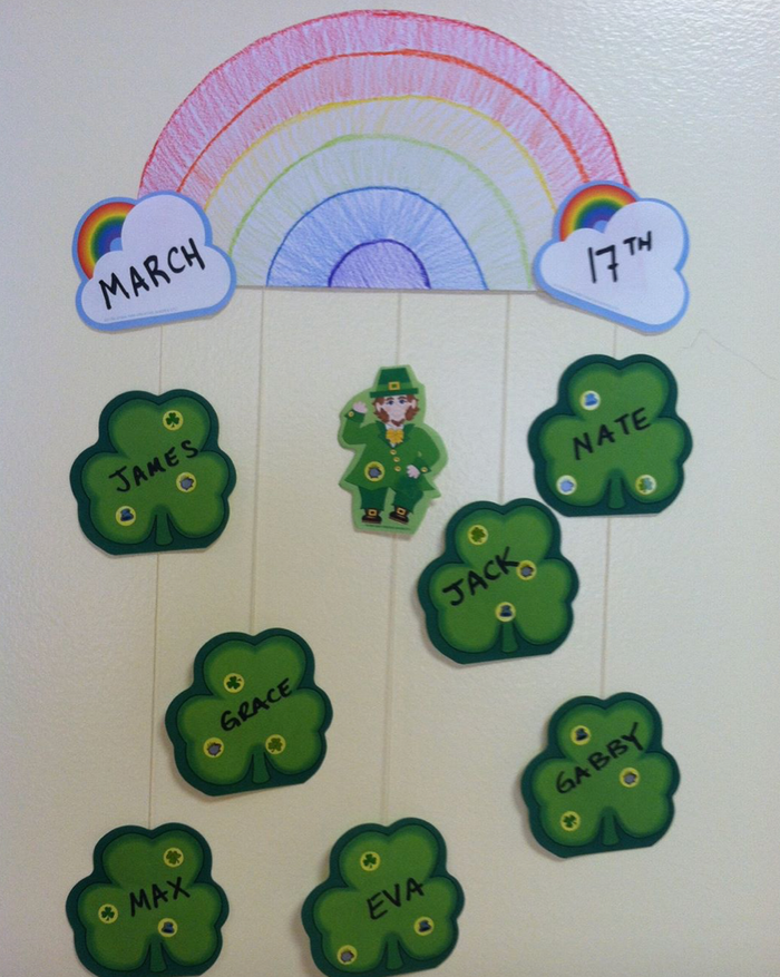 Small St. Patrick's Day stickers for scrapbooking