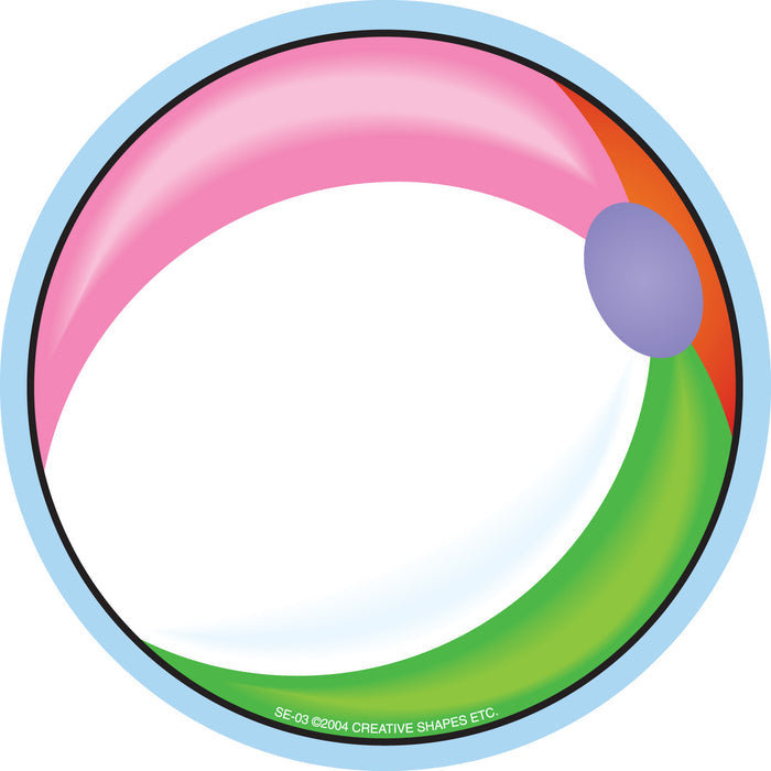 Large Notepad - Beach Ball - Creative Shapes Etc.
