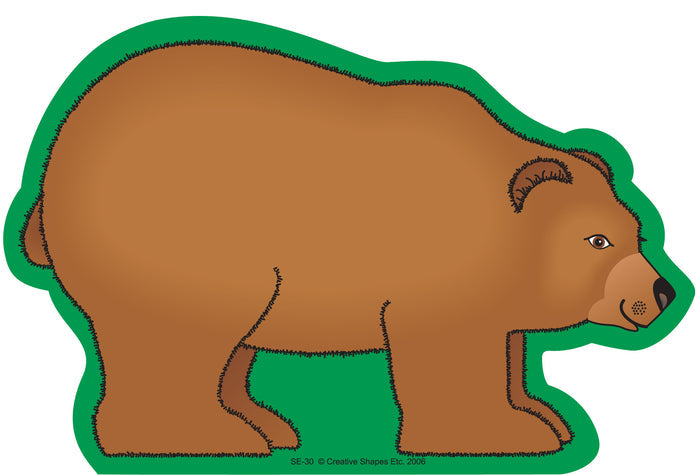 Large bear-themed notepad for outdoor and wildlife classroom activities