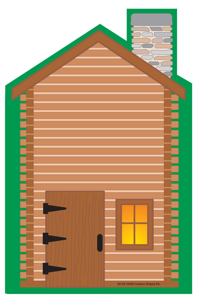 Large Notepad - Cabin - Creative Shapes Etc.