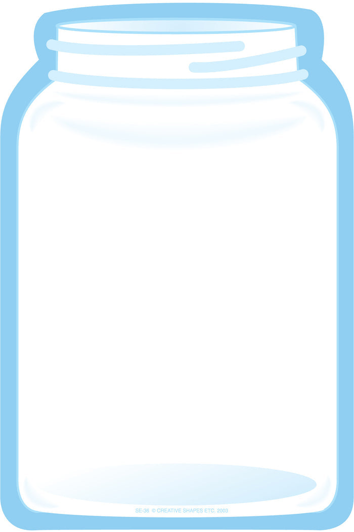 Large jar notepad great for recipe writing and crafts