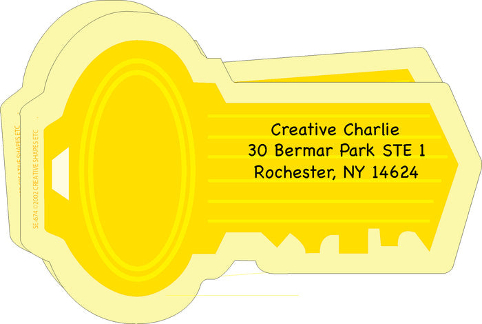 Large Notepad - Key - Creative Shapes Etc.