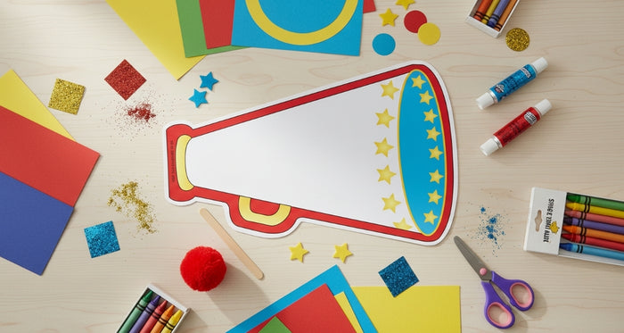 SHAPES ETC. Large Notepad - Megaphone
