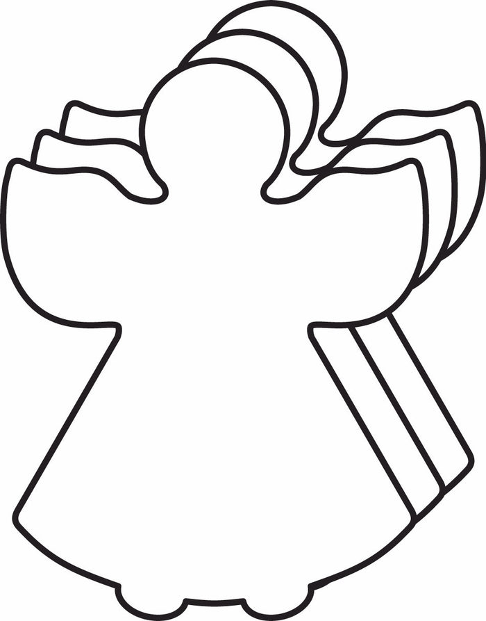 White angel cut-outs, 3-inch size, 31 acid-free sheets