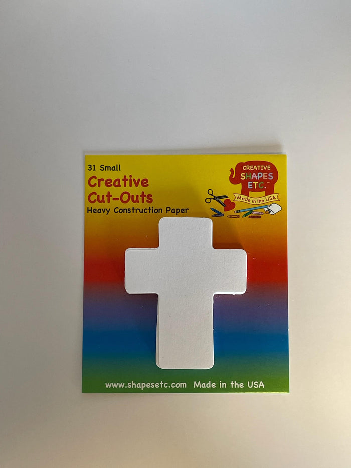 Cross Single Color Creative Cut-Outs- 3” - Creative Shapes Etc.